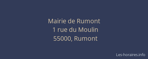 Mairie de Rumont