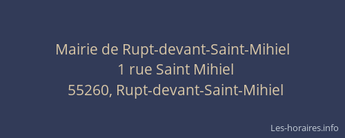 Mairie de Rupt-devant-Saint-Mihiel