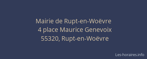 Mairie de Rupt-en-Woëvre