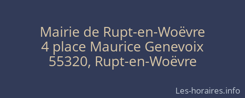 Mairie de Rupt-en-Woëvre