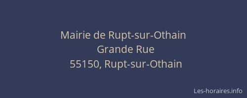 Mairie de Rupt-sur-Othain