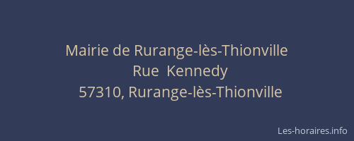 Mairie de Rurange-l&egrave;s-Thionville