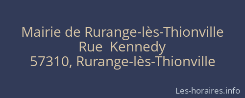 Mairie de Rurange-lès-Thionville