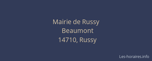 Mairie de Russy