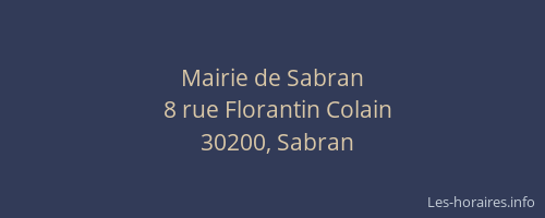 Mairie de Sabran