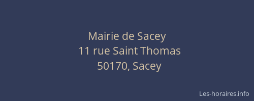 Mairie de Sacey
