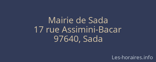 Mairie de Sada