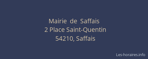 Mairie  de  Saffais