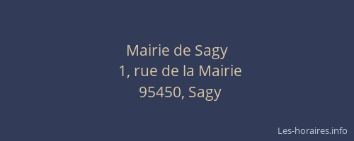 Mairie de Sagy