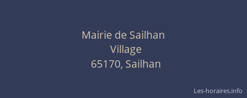 Mairie de Sailhan