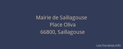Mairie de Saillagouse