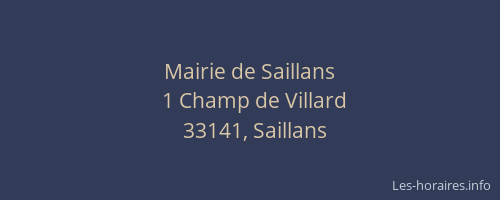 Mairie de Saillans