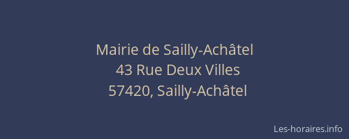 Mairie de Sailly-Ach&acirc;tel
