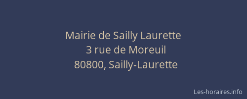 Mairie de Sailly Laurette