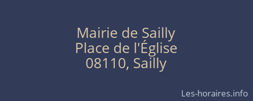 Mairie de Sailly
