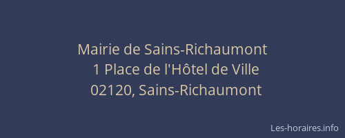 Mairie de Sains-Richaumont