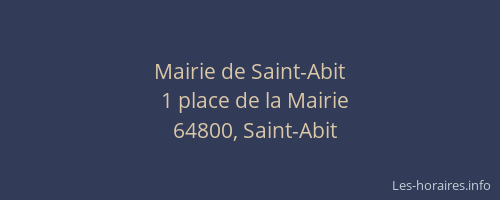 Mairie de Saint-Abit