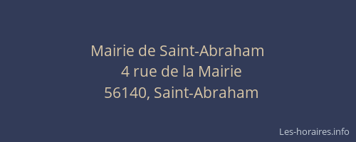 Mairie de Saint-Abraham