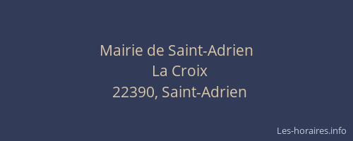 Mairie de Saint-Adrien