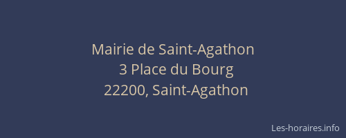 Mairie de Saint-Agathon