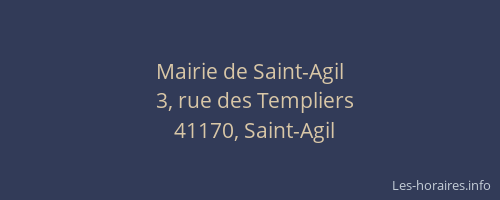 Mairie de Saint-Agil