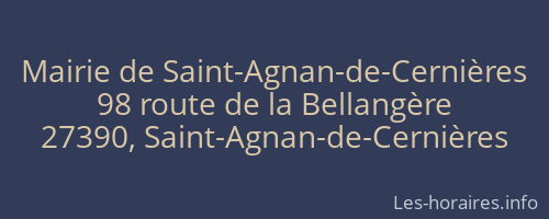 Mairie de Saint-Agnan-de-Cernières