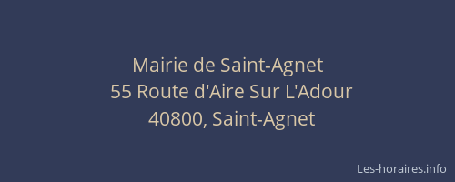 Mairie de Saint-Agnet