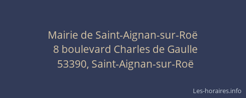 Mairie de Saint-Aignan-sur-Ro&euml;