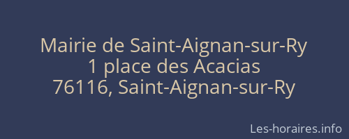 Mairie de Saint-Aignan-sur-Ry