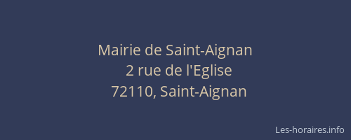Mairie de Saint-Aignan