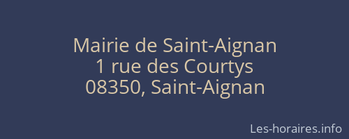 Mairie de Saint-Aignan