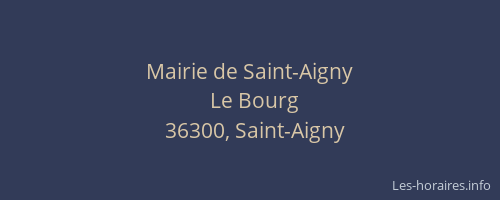 Mairie de Saint-Aigny