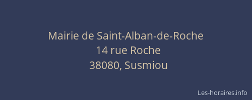 Mairie de Saint-Alban-de-Roche