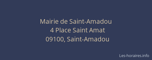 Mairie de Saint-Amadou