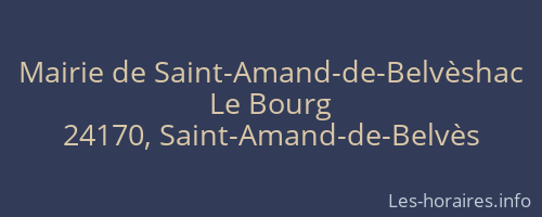 Mairie de Saint-Amand-de-Belvèshac