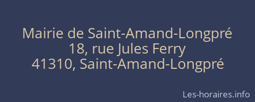Mairie de Saint-Amand-Longpré