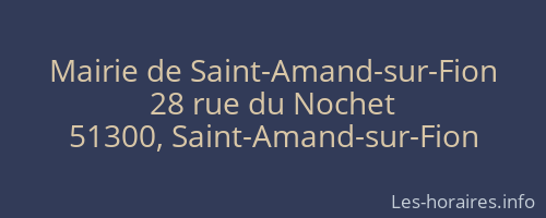 Mairie de Saint-Amand-sur-Fion