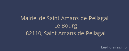 Mairie  de Saint-Amans-de-Pellagal