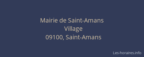 Mairie de Saint-Amans