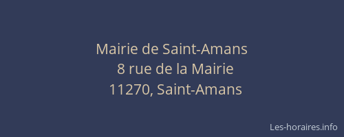 Mairie de Saint-Amans