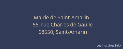 Mairie de Saint-Amarin