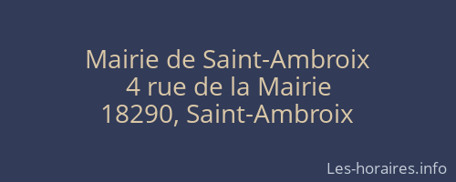 Mairie de Saint-Ambroix