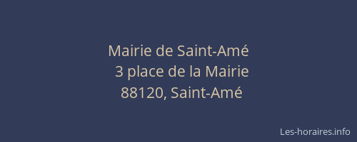 Mairie de Saint-Am&eacute;