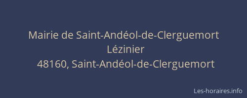 Mairie de Saint-And&eacute;ol-de-Clerguemort