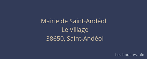 Mairie de Saint-Andéol