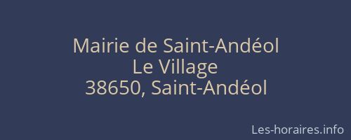 Mairie de Saint-Andéol