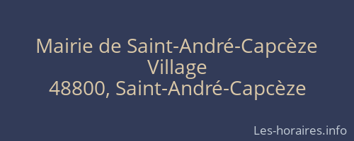 Mairie de Saint-André-Capcèze