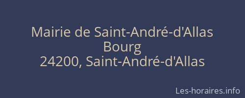 Mairie de Saint-André-d'Allas