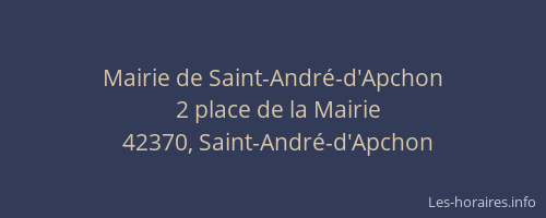 Mairie de Saint-André-d'Apchon