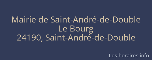 Mairie de Saint-André-de-Double